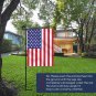 Garden Flag Stand, Thickened Pole Sturdy Straight Premium Metal Yard Flag Holder