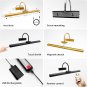 23" Wireless Picture Lights, Rechargeable Battery Art Display Light with Remote