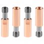 4Pcs Heatbreak 4.1 Bore Titanium Alloy and Copper Throat Nozzle for Ender 3 V2,E