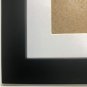 5X5 Picture Frames with 4X4 Opening Mat. 5X5 Black Square Photo Frame. Solid Woo