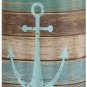 Retro Wooden Board Anchor Large Laundry Basket Vintage Beach Sea Ocean Marine Na