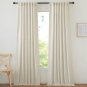 Thick Natural Linen Curtains for Bedroom, Pinch Pleated Thick Linen Blend Drapes