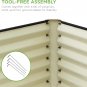 6X3X2Ft Outdoor Metal Raised Garden Bed, Deep Root Box Planter for Vegetables, F