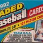 1992  Baseball Traded Set Factory Sealed Complete 132 Cards