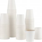 [100 Pack] 3 Ounce Paper Hot Cups Disposable Coffee Cup for Bathroom, Espresso,