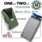 2 Pack Wallet for Men, Credit Card Holder Blocking Tec,1 Pack Pop up Wallet (Gra