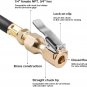 CZC AUTO Heavy Duty Brass Air Chuck, Closed Flow Straight Tire Chuck with Lock-O