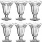 | Ice Cream Sundae Glasses Set of 6 | Glass Tulip Sundae Cups | 5.6 Ounce Set of