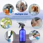 16Oz Cobalt Blue Glass Spray Bottles with Measurements - Empty Reusable Refillab