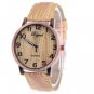 Lmitation Leather Wood Bracelet Watch