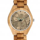 Men's Engraved Wooden Watch