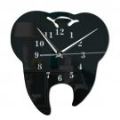 Acrylic Tooth Shape Wall Clock Living Room Office Custom Quartz Mute Clock