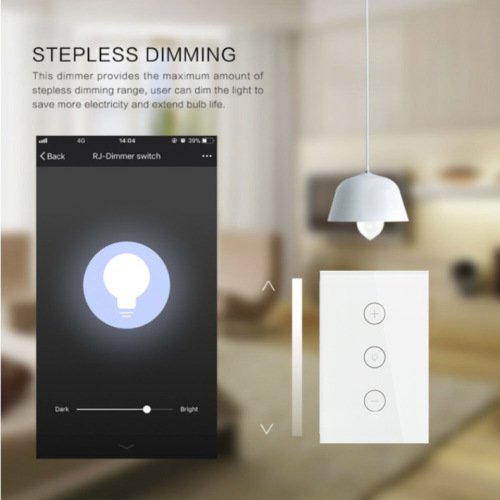 Manufacturers Supply Smart Dimmer Switch 120 Type Wifi Touch Switch Alexa