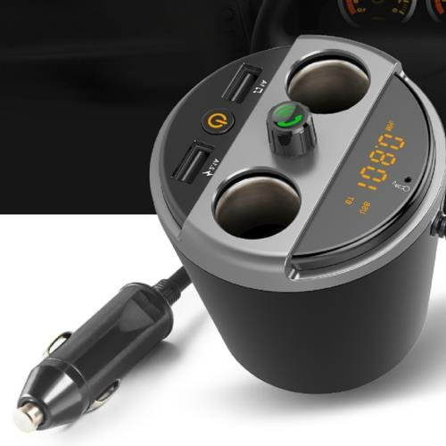 Transmitter Bluetooth Car Music MP3 Player Free Hands Cup Holder