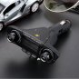 Dual-head Car Bluetooth Mp3 Dual-knobs, Cool Lights, Large-screen Display