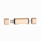 USB mobile phone card reader MICRO TYPE - C triad multi-function aluminum