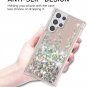 Compatible with Samsung Galaxy S22 Ultra Case Glitter Clear (6.8 inch), Moving Shiny Quicksand Cover