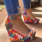 Floral Platform Sandals