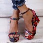 Floral Platform Sandals