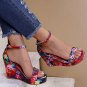 Floral Platform Sandals