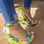 Floral Platform Sandals