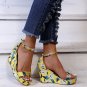 Floral Platform Sandals