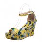 Floral Platform Sandals