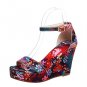Floral Platform Sandals