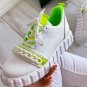 Ladies Vulcanized Chain Platform Sneakers