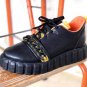 Ladies Vulcanized Chain Platform Sneakers