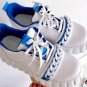 Ladies Vulcanized Chain Platform Sneakers
