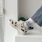 Ladies Vulcanized Cow Print Platform Sneakers