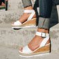 Summer Woman Wedges Hemp Sandals