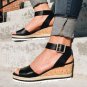 Summer Woman Wedges Hemp Sandals