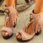 Bohemia Tassel Peep Toe Sandals