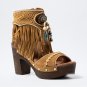 Bohemia Tassel Peep Toe Sandals