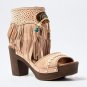 Bohemia Tassel Peep Toe Sandals