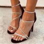 Crystal Woman Gladiator Heels