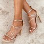 Crystal Woman Gladiator Heels