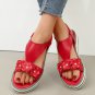 T-tied Floral Elastic Band Sandals