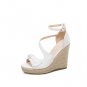 Women Peep Toe Butterfly-knot  Wedge Sandals