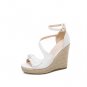 Women Peep Toe Butterfly-knot  Wedge Sandals