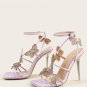 Butterfly Narrow Band Buckle Sandals