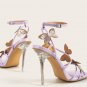 Butterfly Narrow Band Buckle Sandals