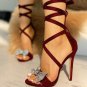 Ladies Bowtie Gladiator High Heels