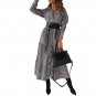Women Turn-down Collar Shirt Dress