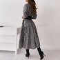 Women Turn-down Collar Shirt Dress
