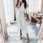 Sexy Deep V Neck Midi Dress