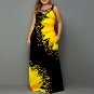 Plus Size L-5XL Floral Print Maxi Dress