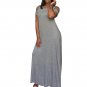 Plus Size Women Hollow Out Short Sleeve Dress